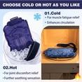 thumbnail image 5 of Rebelduck Large Ice Pack, Reusable Gel Hot Cold Therapy Wrap for Back Pain, Lumbar Hip Knee Shoulder, Navy, 5 of 6