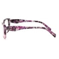 thumbnail image 3 of Women 2-tone bold marble print reading glasses - Spring Hinge Clear Lens Reader +2.75, 3 of 4