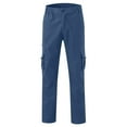 thumbnail image 5 of Cargo Sweatpants for Men 2025 Elastic Waist Straight Leg Outdoor Casual Work Pants with Pockets Mens Trousers, 5 of 6