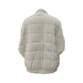thumbnail image 5 of Sedceaty Women Stand Collar Quilted Jackets, Long Sleeve Solid Color Full Zip Padded Jackets, 5 of 9