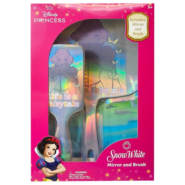 Set de spa LUV HER Disney Princesses con paleta, cepillo de pelo y espejo