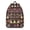 Geometric Triangle Brown, variant on Geometric Square Red Pattern Backpack for School, Cute School Bag with Adjustable Shoulder Straps and Padded Back, 15.7"x11.8"x5.5"
