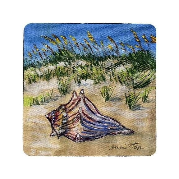 Betsydrake CT1167 Conch Found Coaster - Set of 4