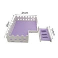 thumbnail image 5 of AURORA TRADE 1 Set Parrot Hamster Pet Landscaping Cage Accessories Fence Ladder Platform Squirrel Hamster Climbing Ladder Funny Small Pet Toy (11.02" L x /8.27" W), 5 of 5