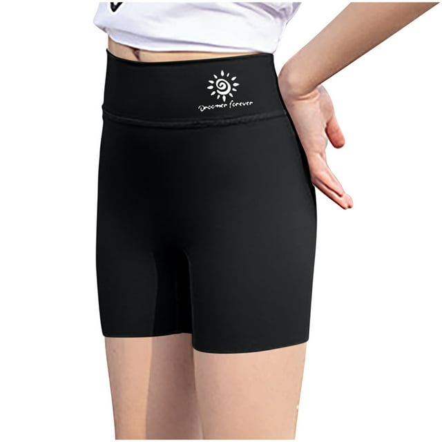 Odeerbi 2-12 Años Niñas Bike Shorts Yoga Shorts Entrenamiento Danza Atlético Deportes Shorts Seguridad de Verano Bajo Vestido Shorts