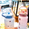 thumbnail image 5 of Gradient Powder2000mlGradient Water Bottle Bpa-free 1.5 / 2l Botella para beber con pajita para fitness, 5 of 5