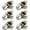 Satin Nickel, variant on 6 Pack Door Knob and Lock Set Versa Passage by Villar Home Designs Black