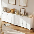 thumbnail image 7 of 55" Modern Buffet Cabinet - Minimalist Sideboard with 3 Drawers & 4 Doors, Adjustable Shelves Storage Console for Kitchen, Dining & Living Room, 7 of 7