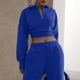 thumbnail image 1 of Sudadera Sudadera básica con cuello de solapa, estilo informal, sudadera con capucha de manga larga para mujer, atuendo diario Ygjytge Azul T L para Mujer, 1 of 8