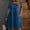 Navy #1, variant on Fashion Women Casual Round Neck Solid Summer Short Sleeve Pockets Dress