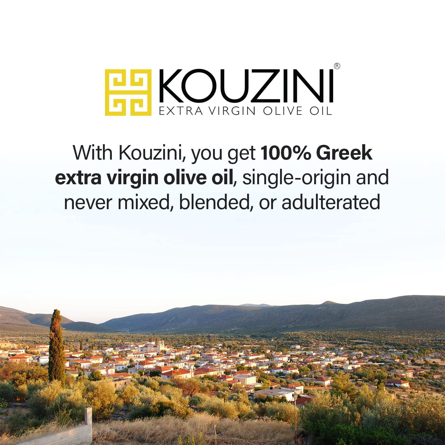 Kouzini Organic Greek Premium Extra Virgin Olive Oil 16.9 fl oz