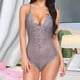 thumbnail image 4 of Gibobby Conjunto de lencería Sexy Conjunto de Lencería Erótica Ropa Interior Sexy para Mujer, Camisón de Una Pieza con Tanga, Ropa de Dormir para Mujer(Gris, XXG), 4 of 5