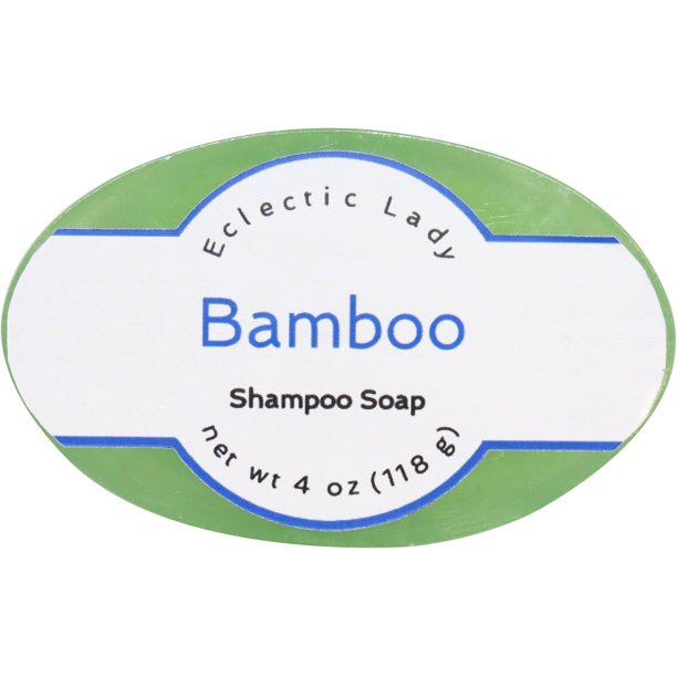 Bamboo Shampoo Soap Bar by Eclectic Lady, Argan Oil, Silk Protein
