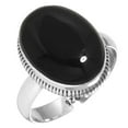 thumbnail image 1 of 925 Silver Ring For Women - Teens Genuine Black Onyx Stone Silver Ring Size 7 July Birthstone Fashion Silver Ring Size 7 Gift For Wife On Engagement 925 Silver Jewelry With Gemstone, 1 of 5