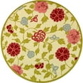 thumbnail image 4 of SAFAVIEH Chelsea Melyssa Floral Wool Area Rug, Ivory/Green, 2'6" x 4', 4 of 10