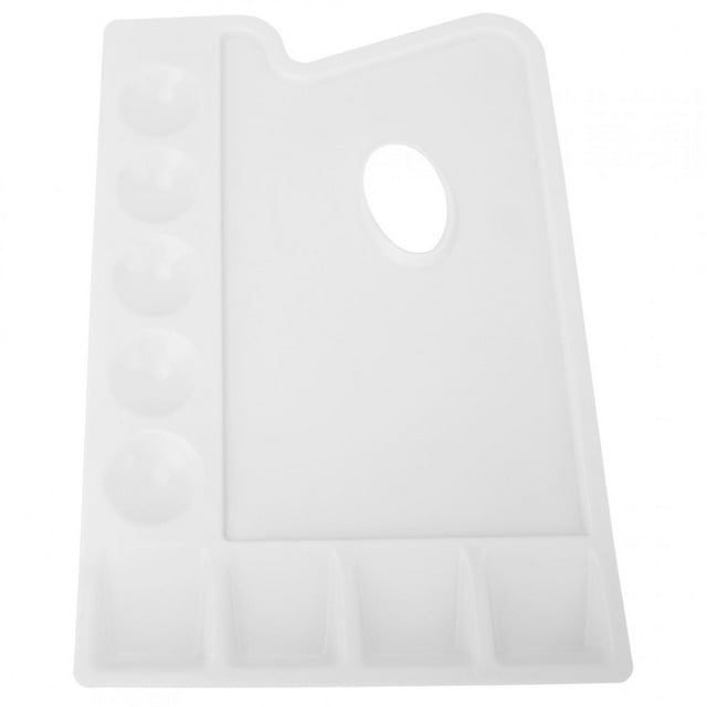 Paleta de colores para pintura acrílica, rectangular, de PVC, espesante, para óleo y acuarela