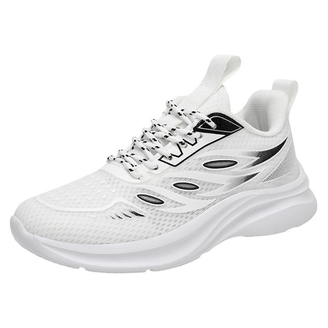 HBFAGFB Espadrilles pour Femmes Confortables en Maille Respirante Chaussures de Course Polyvalentes Blanches Taille 38