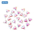 thumbnail image 3 of Uxcell Sew on Rhinestones, 48pcs Flatback Shiny Crystals Rhinestones Stones, Sew on Crystals with Holes, Silver, 3 of 6
