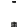 thumbnail image 4 of 49541-04 Livex Lighting Chantily - 1 Light Pendant in Bohemian Style - 8 Inches wide by 13 Inches high-Black Finish    -Traditional Installation, 4 of 8
