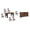 Dark Brown, variant on Pemberly Row Brown Live Edge Solid Wood Sheesham 8-Piece Dining Set