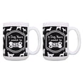 thumbnail image 1 of ThisWear 75th Birthday Gifts for All in Dog Years I Would be 525 2 Pack Gift 15oz Coffee Mugs Black, 1 of 4
