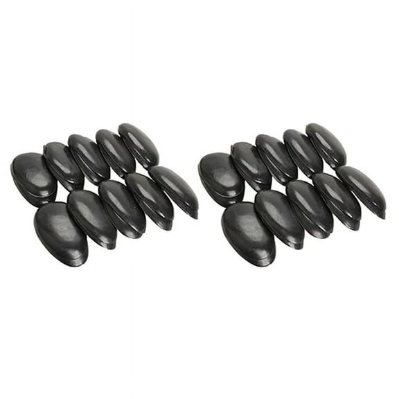20 Pairs Black Plastic Hairdressing Dye Coloring Ear Cover Shield Protector