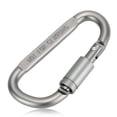 thumbnail image 4 of Mosquetón Lixada aluminio aleación D-anillo de cierre mosquetón Screw Lock colgante gancho hebilla l, 4 of 7