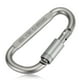 thumbnail image 4 of Mosquetón Lixada aluminio aleación D-anillo de cierre mosquetón Screw Lock colgante gancho hebilla l, 4 of 7