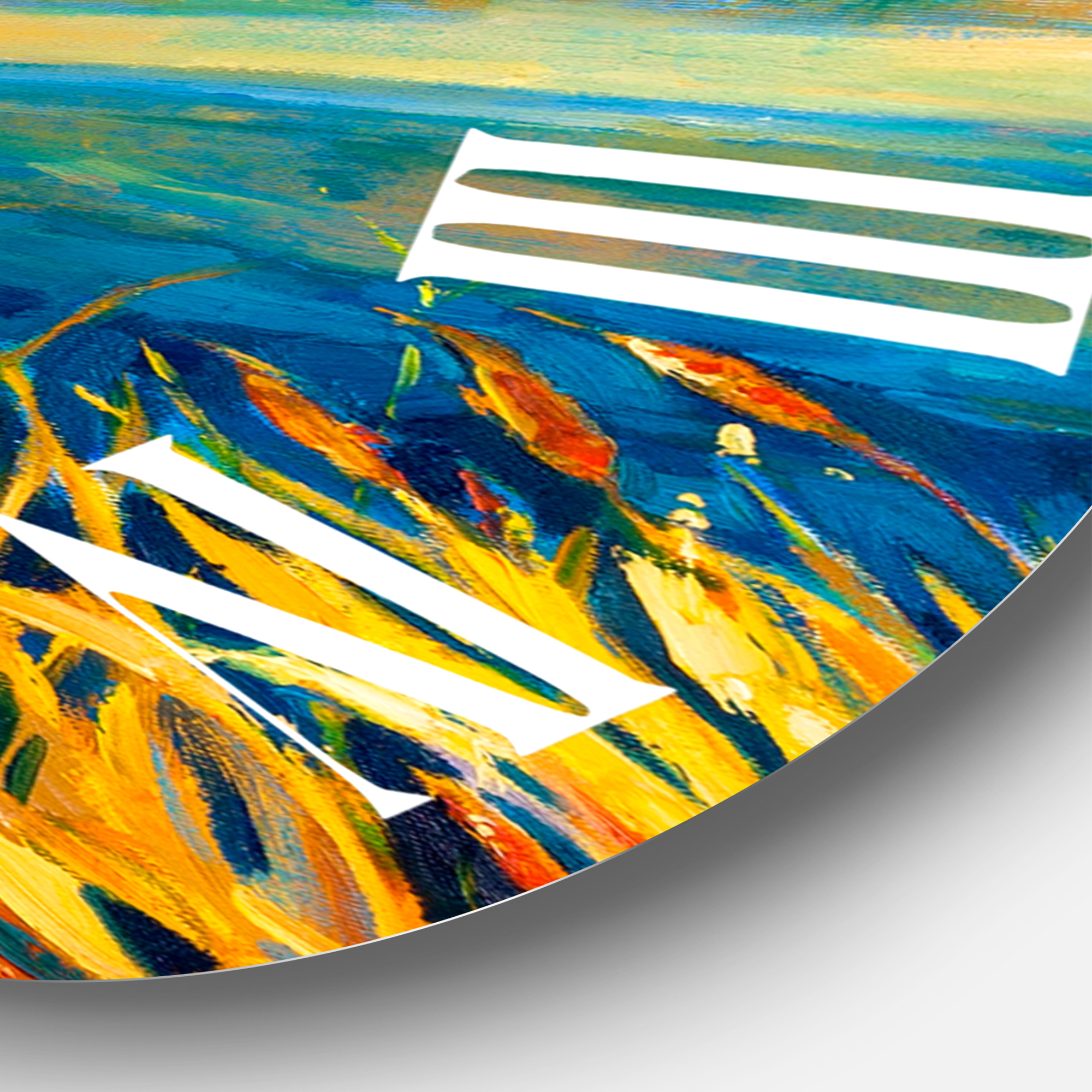Designart 1 in Quartz Coastal Wall Clock