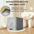 thumbnail image 3 of Detachable Cat Litter Box – Portable Enclosed Toilet with Lid & Scoop, Large Space Plastic Design for Easy Cleaning & Odor Control, 3 of 4