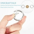 thumbnail image 4 of 3Pcs 30mm Spring Gate Rings 316 Stainless Steel Snap Clasps Round Carabiner Clips Snap Hooks Metal Spring Keyring Buckle Clasps for Bag Purse Shoulder Strap Key Chains, 4 of 6