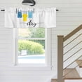 thumbnail image 5 of Kitchen Valances for Window, Laundry Room Minimalist Light Filtering Rod Pocket Valance Curtain, Cartoon Clothes Short Curtains Window Topper for Bedroom Bathroom Living Room 42x18in, 5 of 9