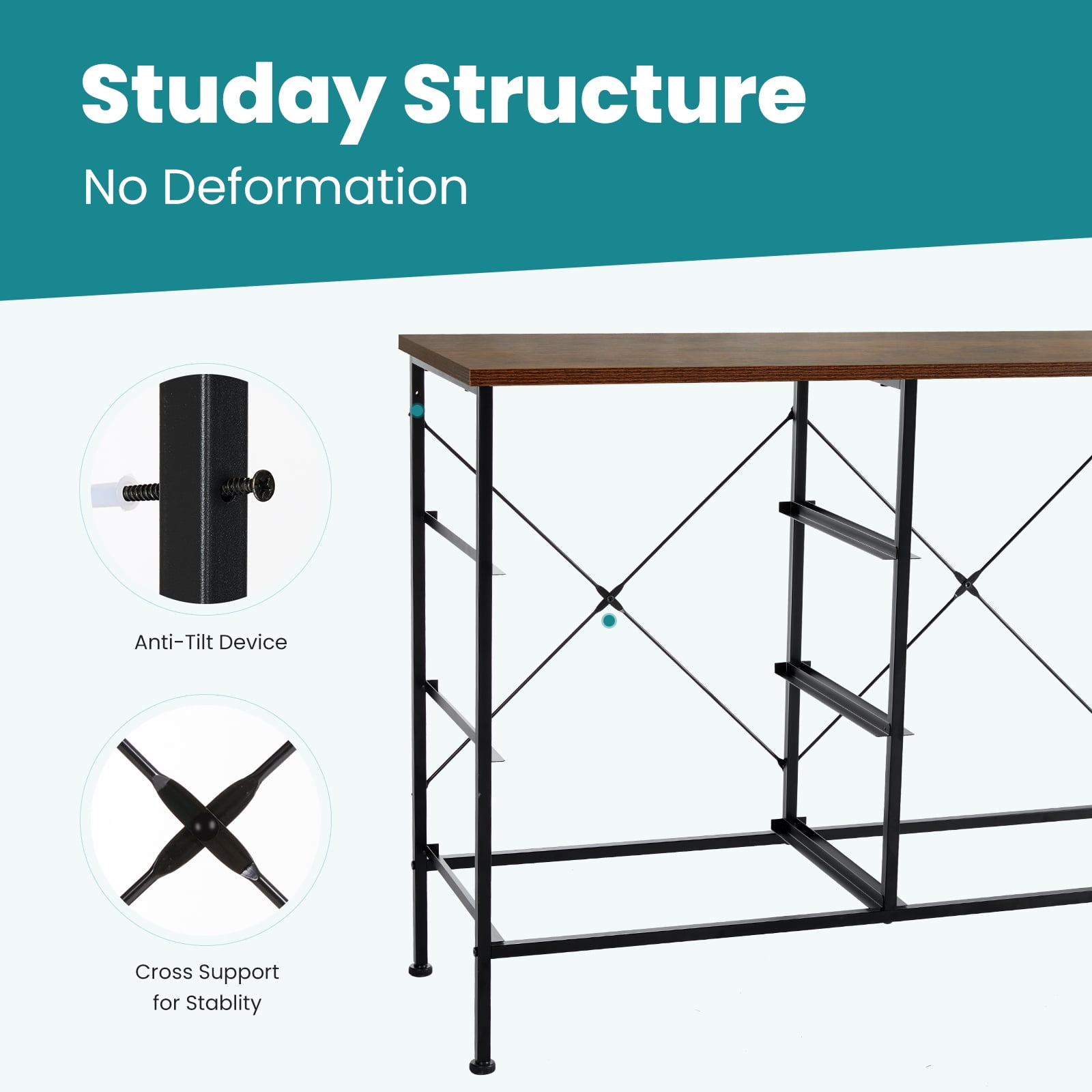 MAYEERTY 8 Drawer Dresser, Fabric Storage Dresser for Bedroom, Living Room, Black