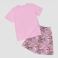 thumbnail image 7 of HCNTES Baby Boy's Outfit Independence Day Theme Cartoon Print Shorts For Litte Girls Casual Outdoor Wear 2 Piece Summer Set For Kids 2T 3T 4T(D01-Light Pink,3-4 Years), 7 of 7