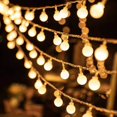 thumbnail image 1 of Cadena de luces navideñas JAMW 80 LED alimentadas por USB con control remoto, 1 of 5