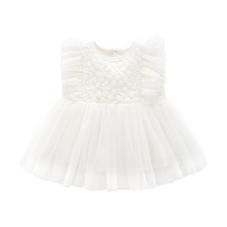 

Bullpiano 0-24Months Party Princess Dress Summer Wear Baby Girl s Birthday Dress Tutu Dress