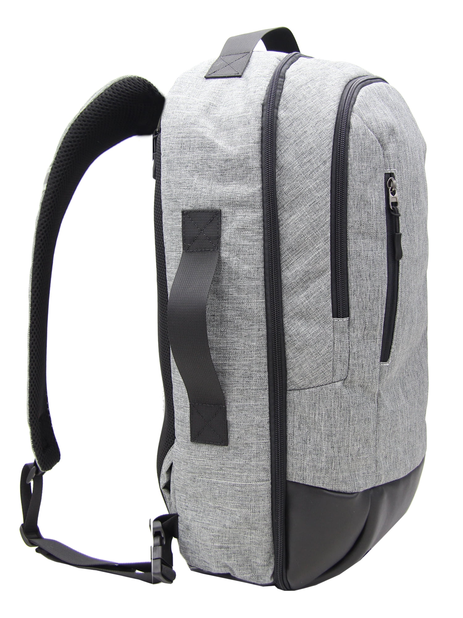 Protege 20" Convertible Travel Backpack with Multi Pockets and Trolley Sleeve, Gray