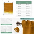 thumbnail image 6 of Ombre Orange Waves Tie Up Curtains for Windows, Adjustable Balloon Window Shades, Abstract Art Gradient Modern Kitchen Window Treatments Adjustable Roll Up Curtain for Basement/Nursery 52"x45", 6 of 8