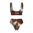 thumbnail image 6 of Rocae Rooster And Chicken for Bikini Set for Women Two Piece Sexy High Swimsuits Split Crossover Bikini XX-Large, 6 of 9