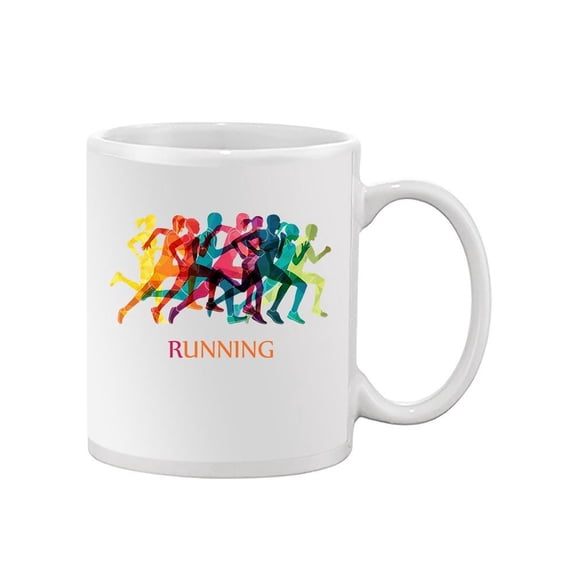 People Running Silhouettes Mug Unisex's -Image by Shutterstock