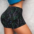 thumbnail image 4 of Xecao Lavender Flowers Print Workout Shorts for Women Soft Smooth Gym Yoga Scrunch Active Tennis Workout Running Shorts, 4 of 9