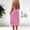 Hot Pink, variant on Womens Open Back Dresses Spaghetti Strap V Neck Back Drawstring Dress Loose Flowy Beach Vacation Dresses