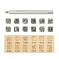 thumbnail image 2 of AMLESO 12 Pcs Ensembles d'Outils de Estampage en Cuir, Formes Différentes, Constellation de Qualité, 2 of 8