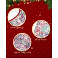 thumbnail image 6 of Teal Pink Purple Flowers Christmas Tree Skirt 48 Inches Large Christmas Skirt Tree, Spring Floral Botanical Rustic Tree Skirt Christmas Decorations for Fireplace Party Holidays Indoor Outdoor, 6 of 7