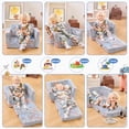 thumbnail image 4 of XIECUVA Kids Sofa 2 in 1, Toddler Couches, Toddler Chair Folding for Playroom-Extra Soft 1 Seats, Glow in The Dark, Gifts for Kids, 4 of 8