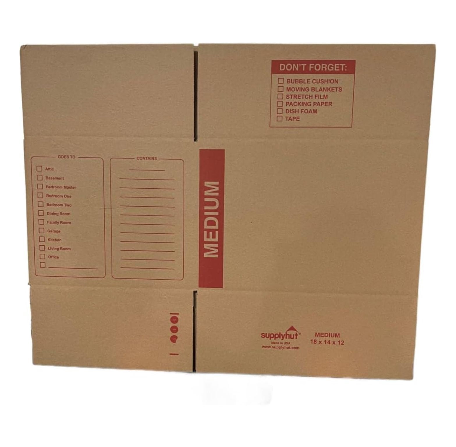 25 - Pack Medium Cardboard Moving Boxes 18x14x12 32 ECT With Handles