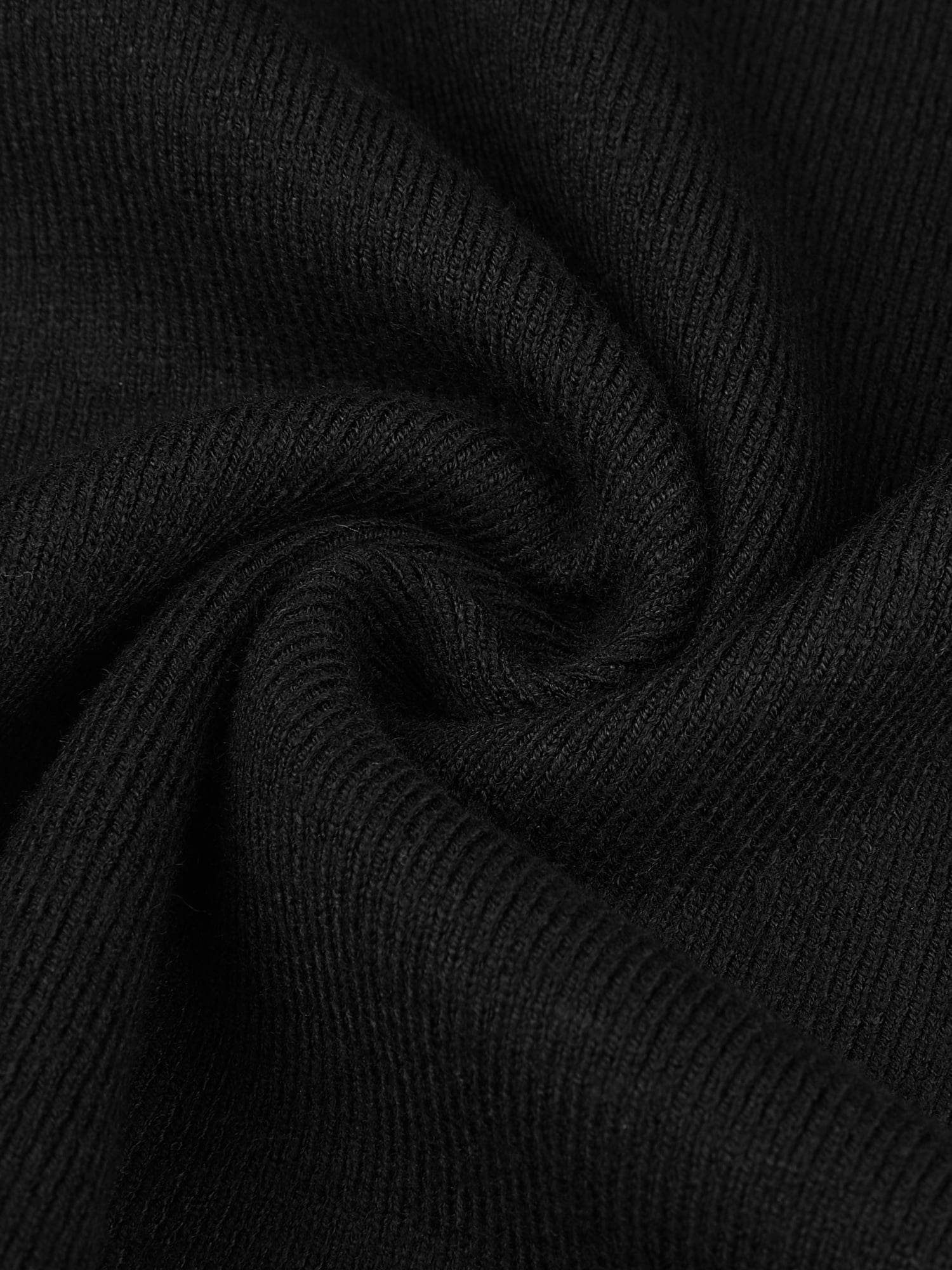 DARING DIVA Plus Size Long Sleeve Crewneck Sweater Fall Casual Tops 1X Black