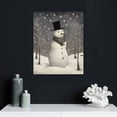 thumbnail image 4 of Nawypu  Snowman Merry Christmas Canvas Art Posters Wall Art Pictures Prints Modern Family Bedroom Decor, 4 of 4