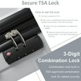 thumbnail image 6 of Canddidliike 3 Piece Luggage Set, Suitcase Hardshell Lightweight with TSA Lock, 20in 24in 28in - Silver, 6 of 8