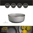 thumbnail image 4 of (2 pack) Thyme & Table Stoneware Ava Cereal Bowl, Grey, 4 of 7